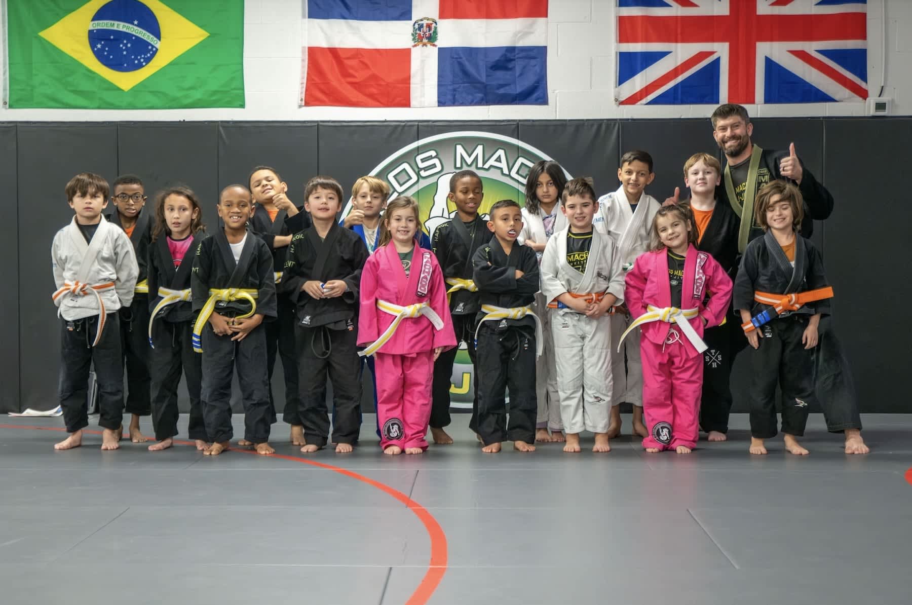 Kids training at Carlos Machado Jiu Jitsu - The Colony