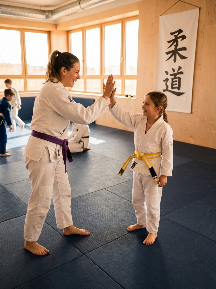 Jennifer after training